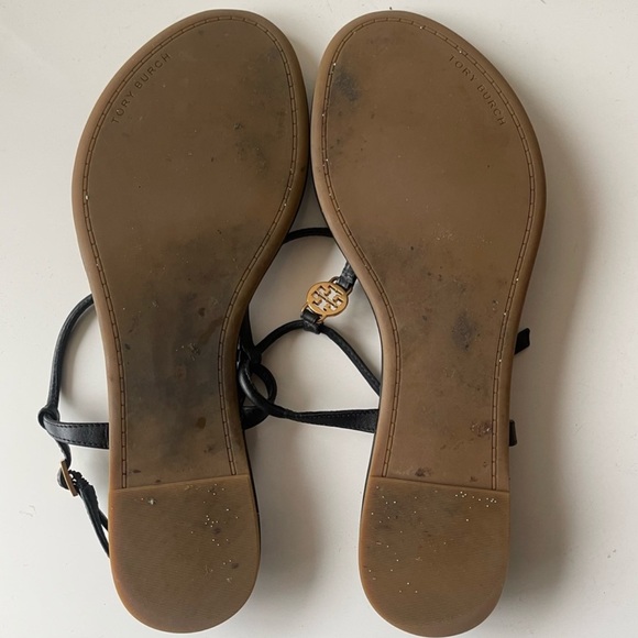 TORY BURCH Emmy  Flat Sandal black size 8 - Picture 7 of 7